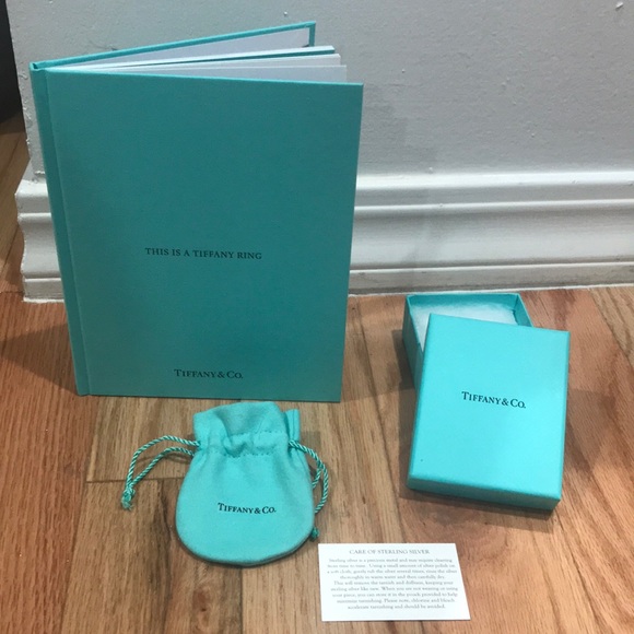 tiffany &co. empty box, pouch, and look-book